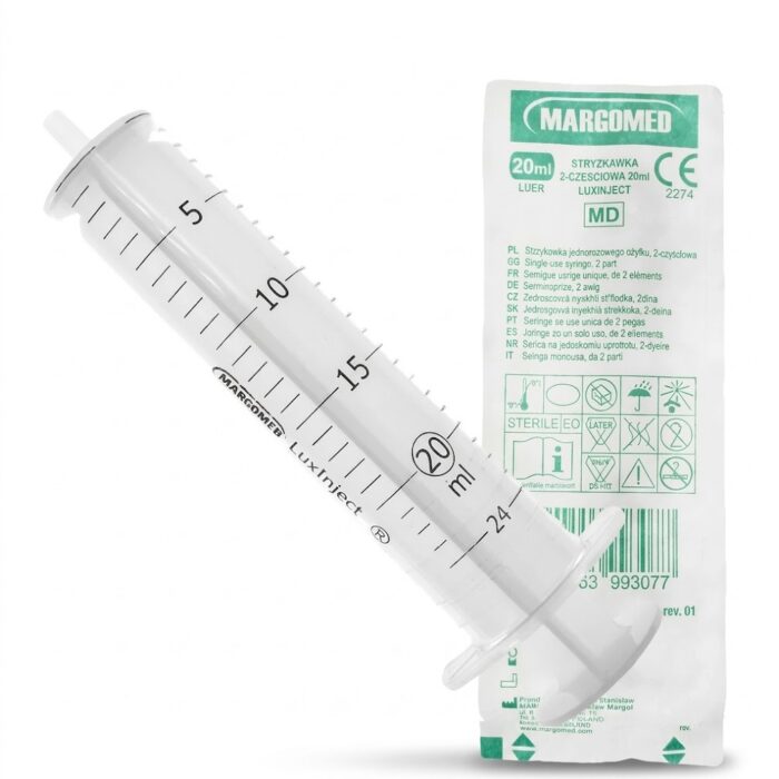 strzykawka dwuczęściowa margomed 20 ml