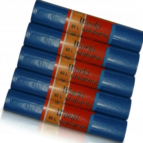 worki niebieskie 60l